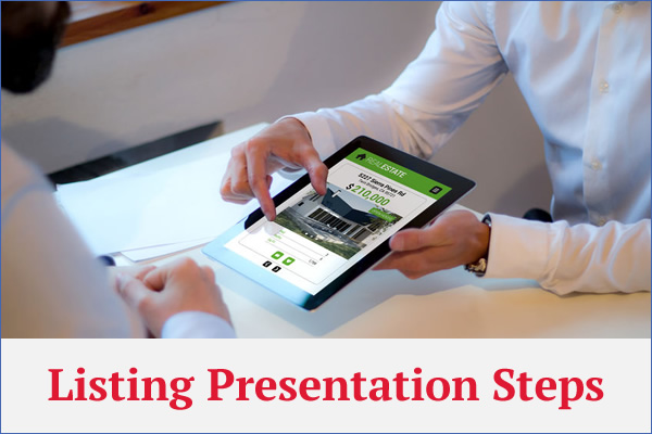Article contains the 12 listing presentation steps agents use to 'win the listing'.
