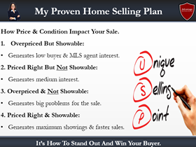 presentation checklist point 7: home showing plan